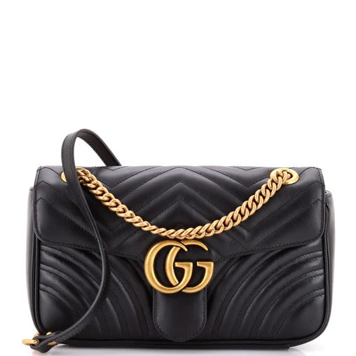 Gucci GG Marmont Flap Bag Matelasse Leather Small