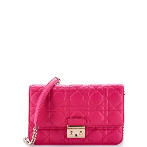 Christian Dior Miss Dior Promenade Pouch Cannage Quilt Lambskin Large