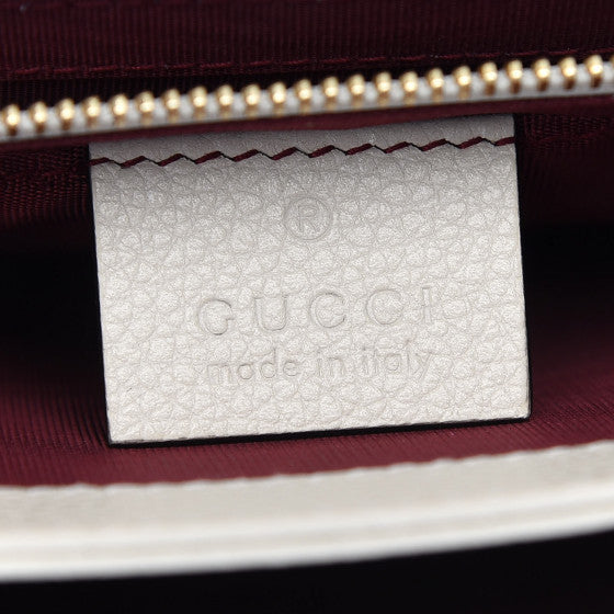 Gucci Zumi Leather Shoulder bag Beige