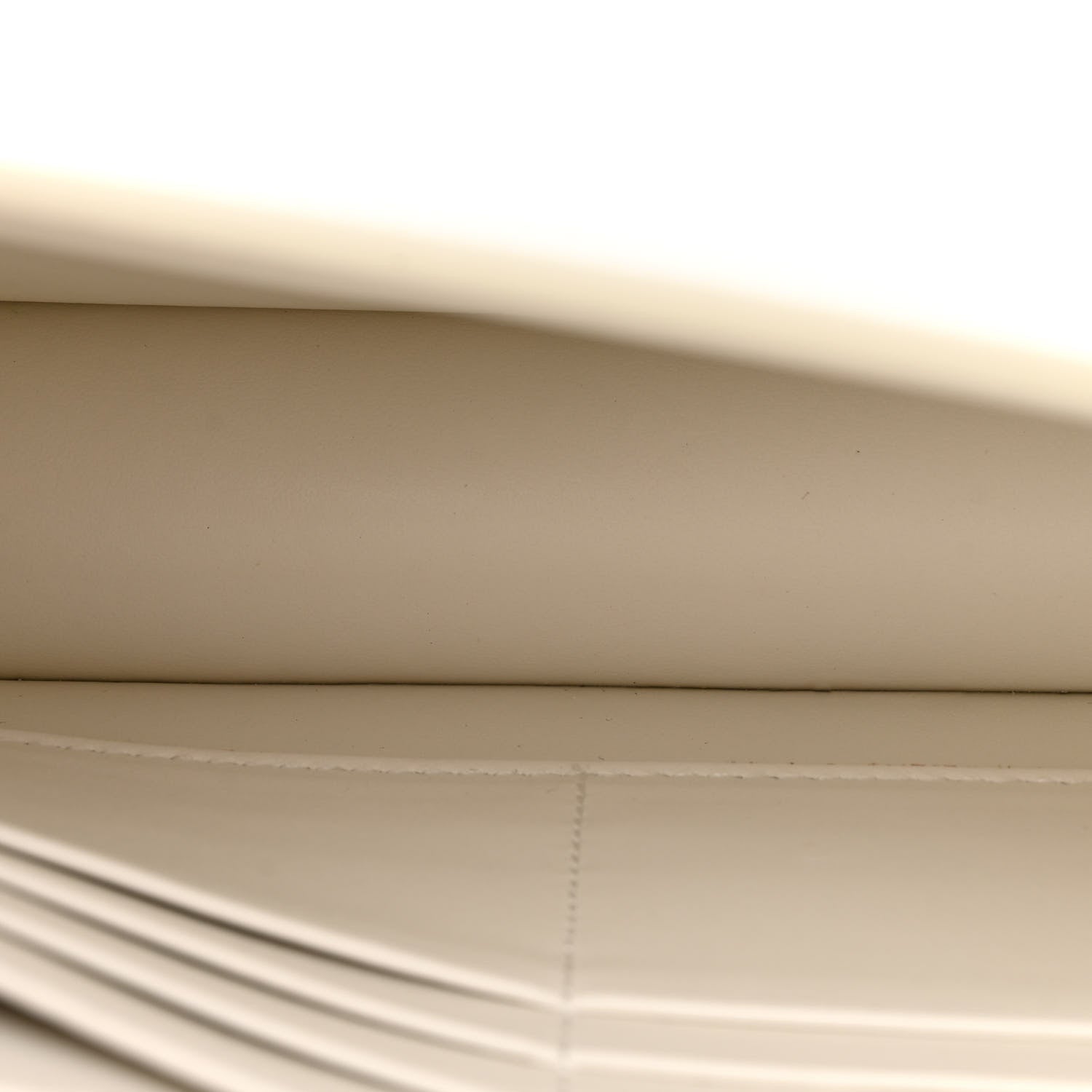 New Celine Shiny Calfskin Triomphe Margo Wallet on Chain White