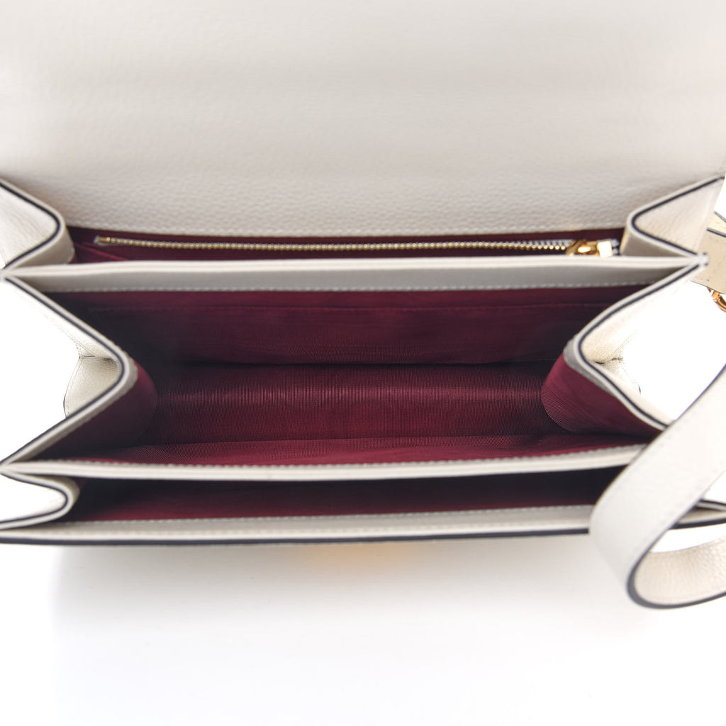 Gucci Zumi Leather Shoulder bag Beige