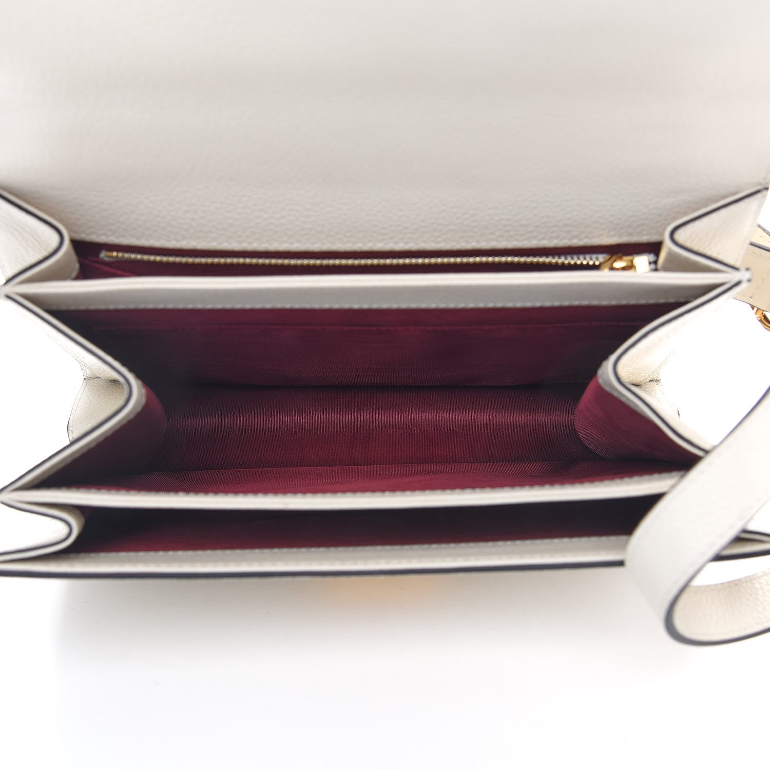 Gucci Zumi Leather Shoulder bag Beige