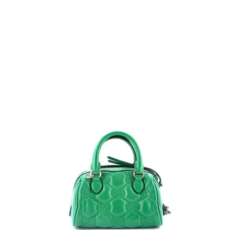 Gucci Ophidia Convertible Boston Top Handle Bag GG Matelasse Leather Mini