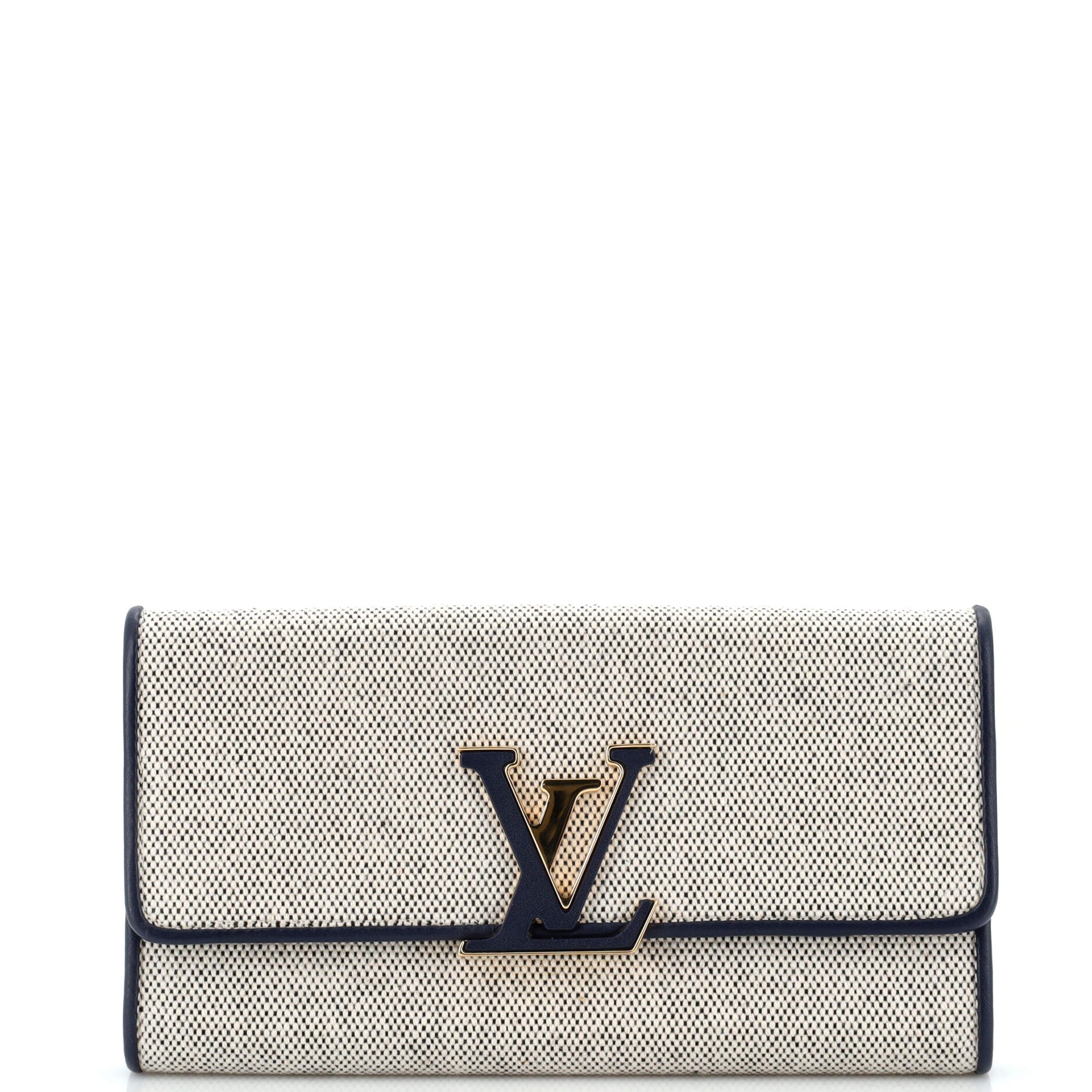 Louis Vuitton Capucines Wallet Canvas with Leather