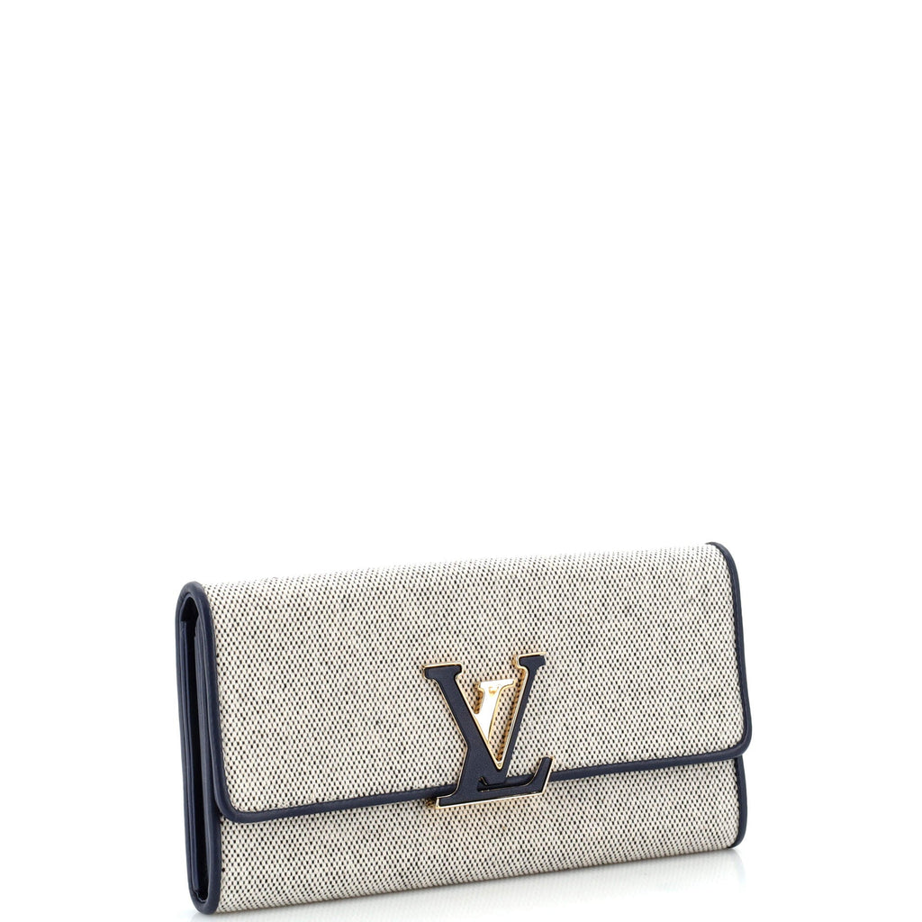 Louis Vuitton Capucines Wallet Canvas with Leather