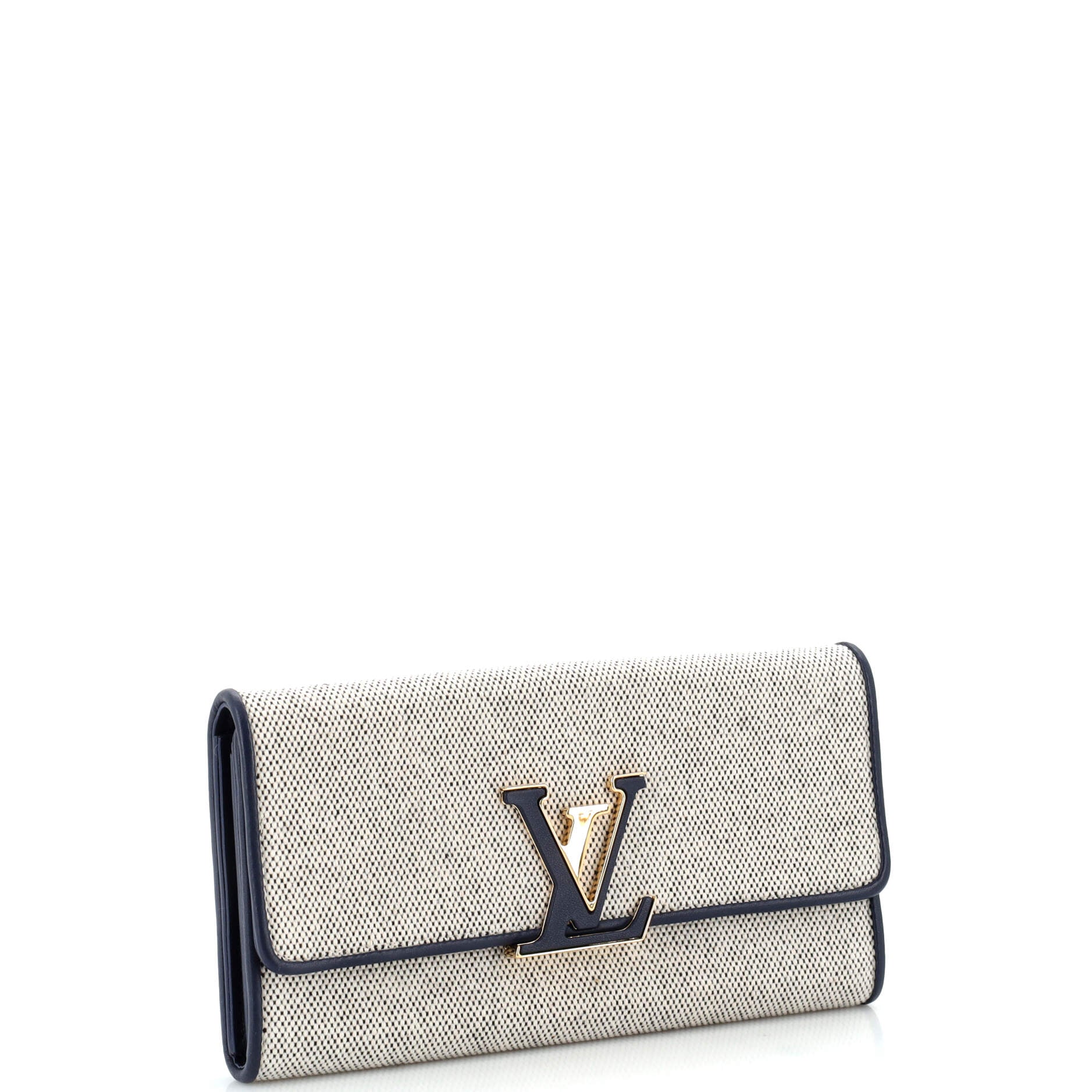 Louis Vuitton Capucines Wallet Canvas with Leather
