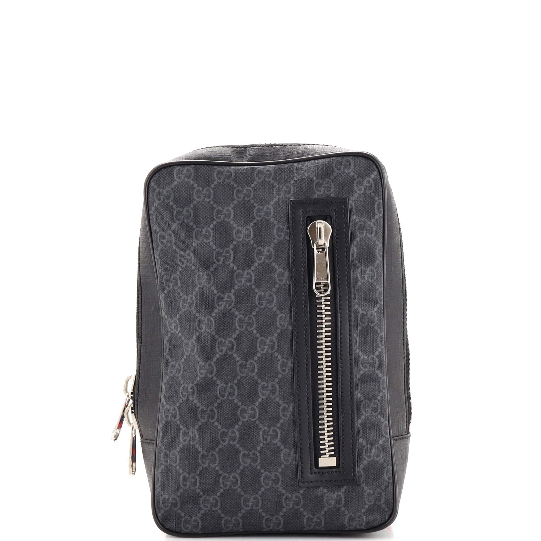 Gucci Soft Zip Sling Bag GG Coated Canvas Small