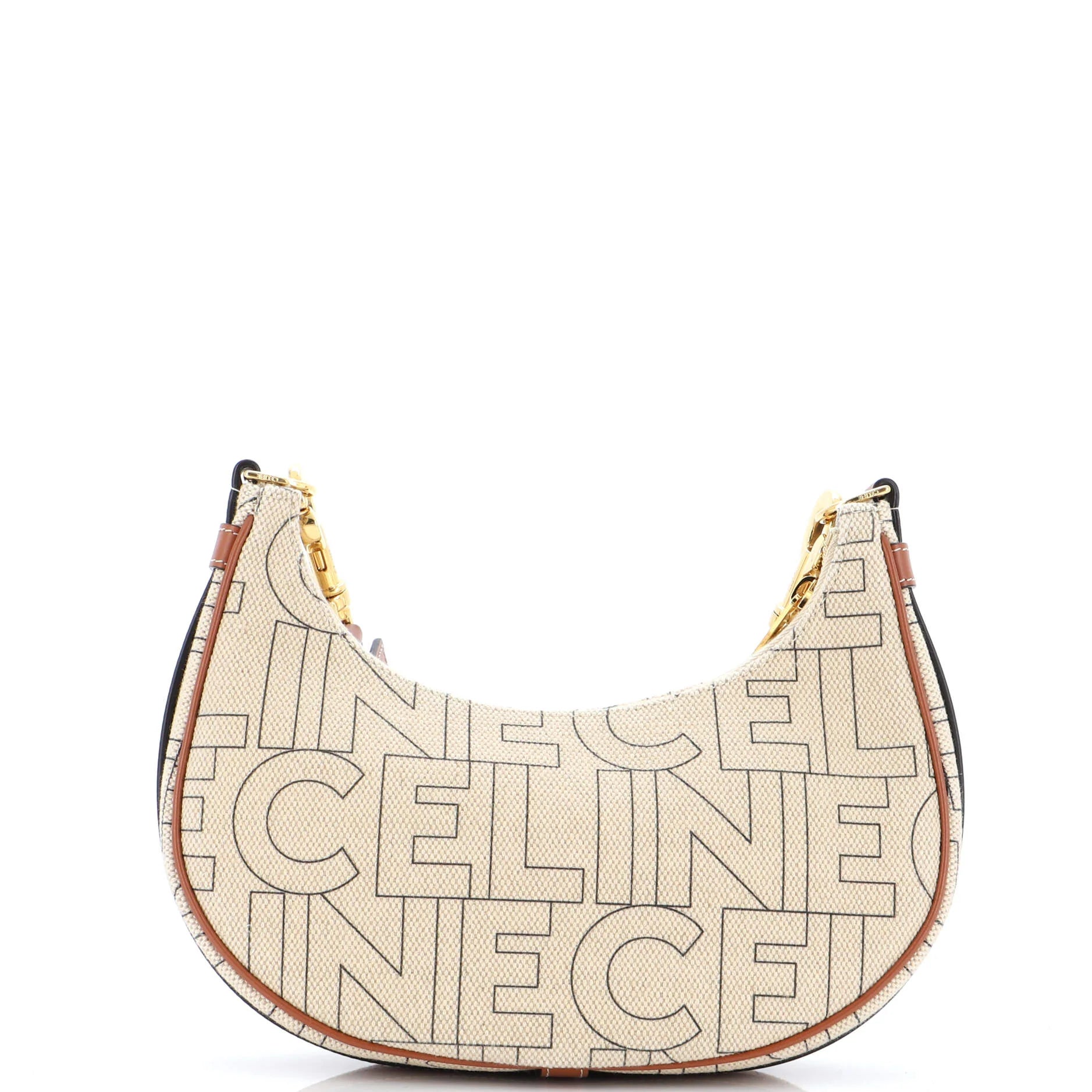 Celine Ava Bag Logo All Over Textile Medium