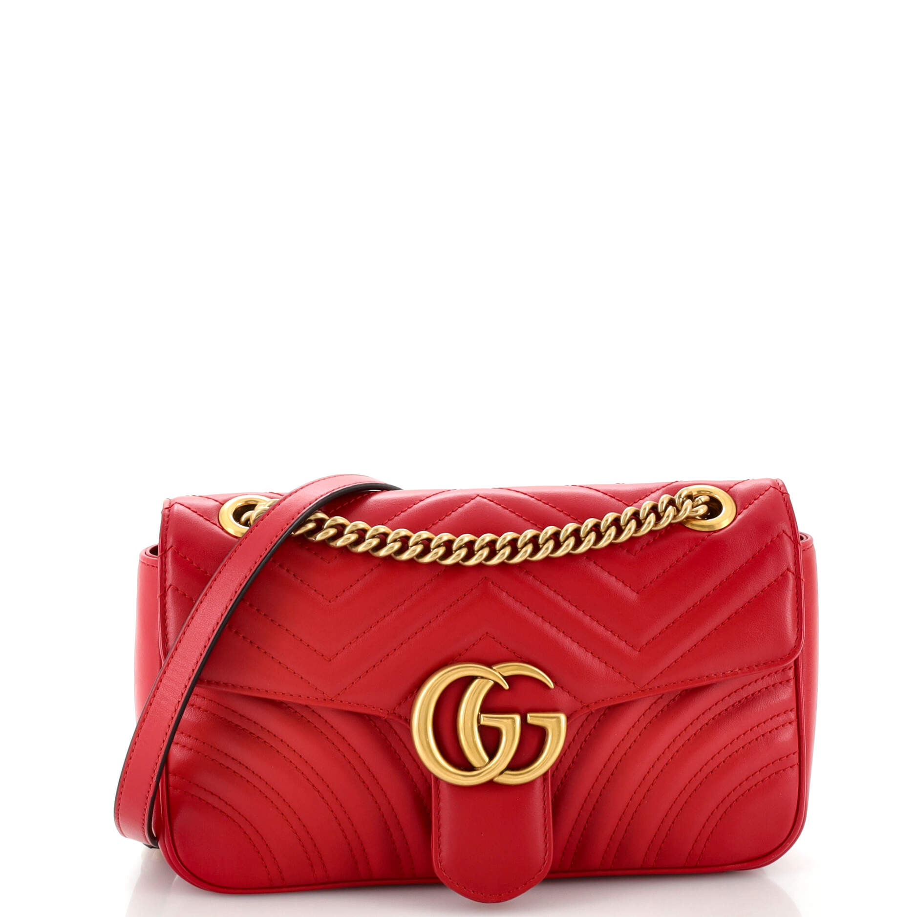 Gucci GG Marmont Flap Bag Matelasse Leather Small