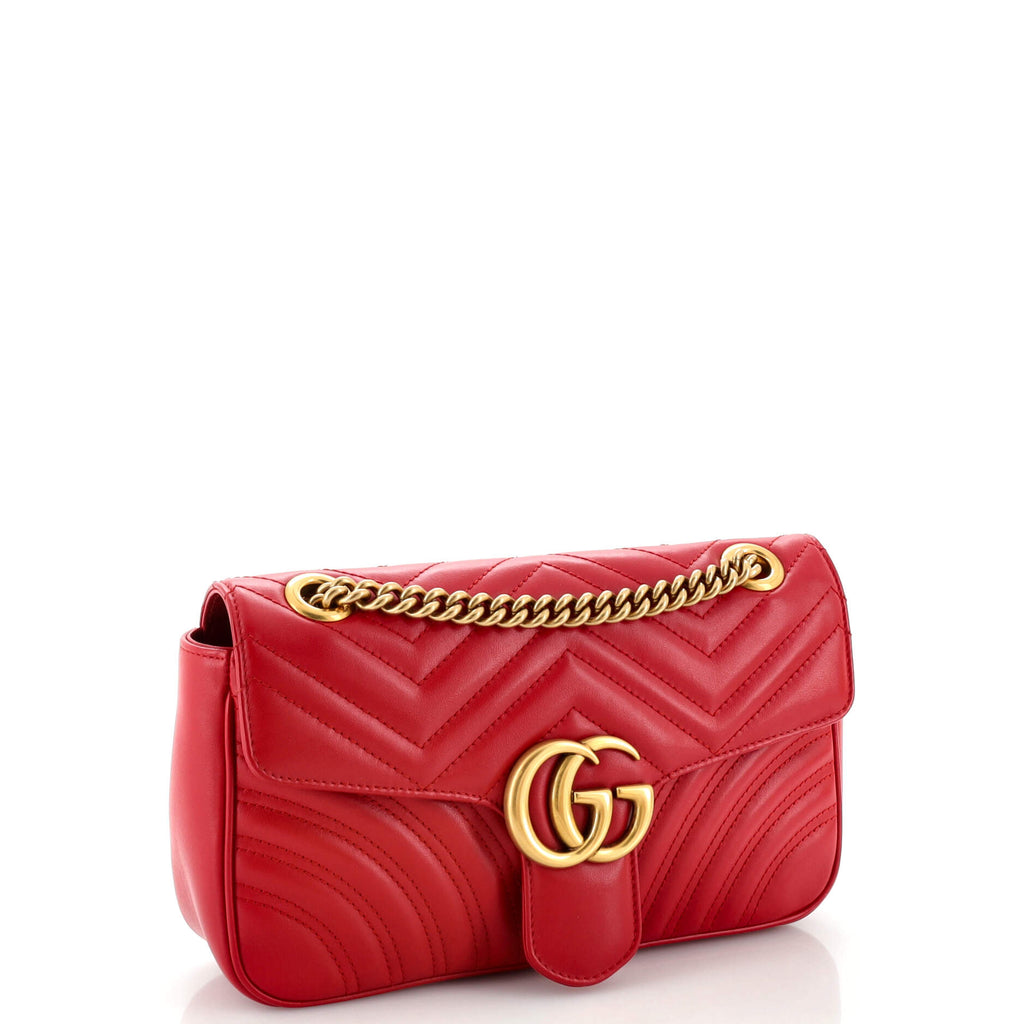 Gucci GG Marmont Flap Bag Matelasse Leather Small