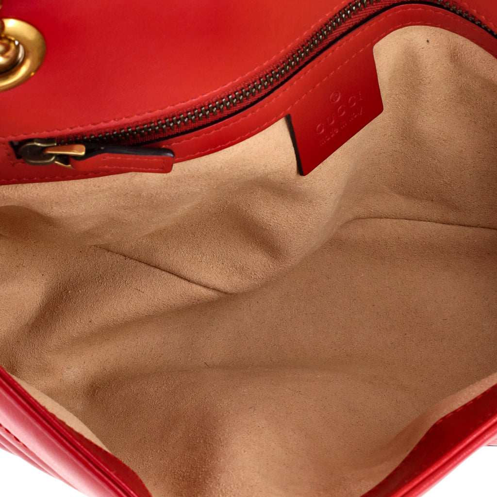 Gucci GG Marmont Flap Bag Matelasse Leather Small