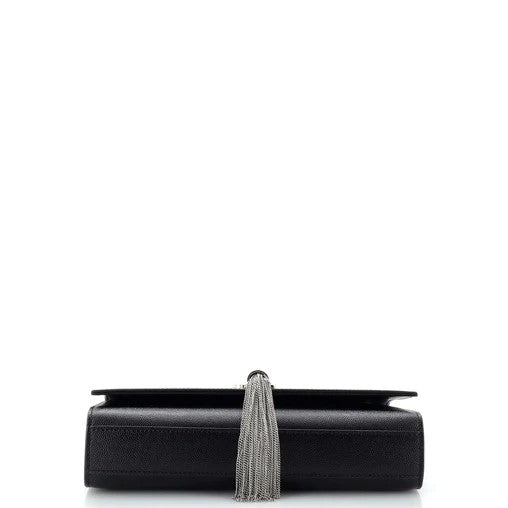 Saint Laurent Classic Monogram Tassel Crossbody Bag Grainy Leather Medium