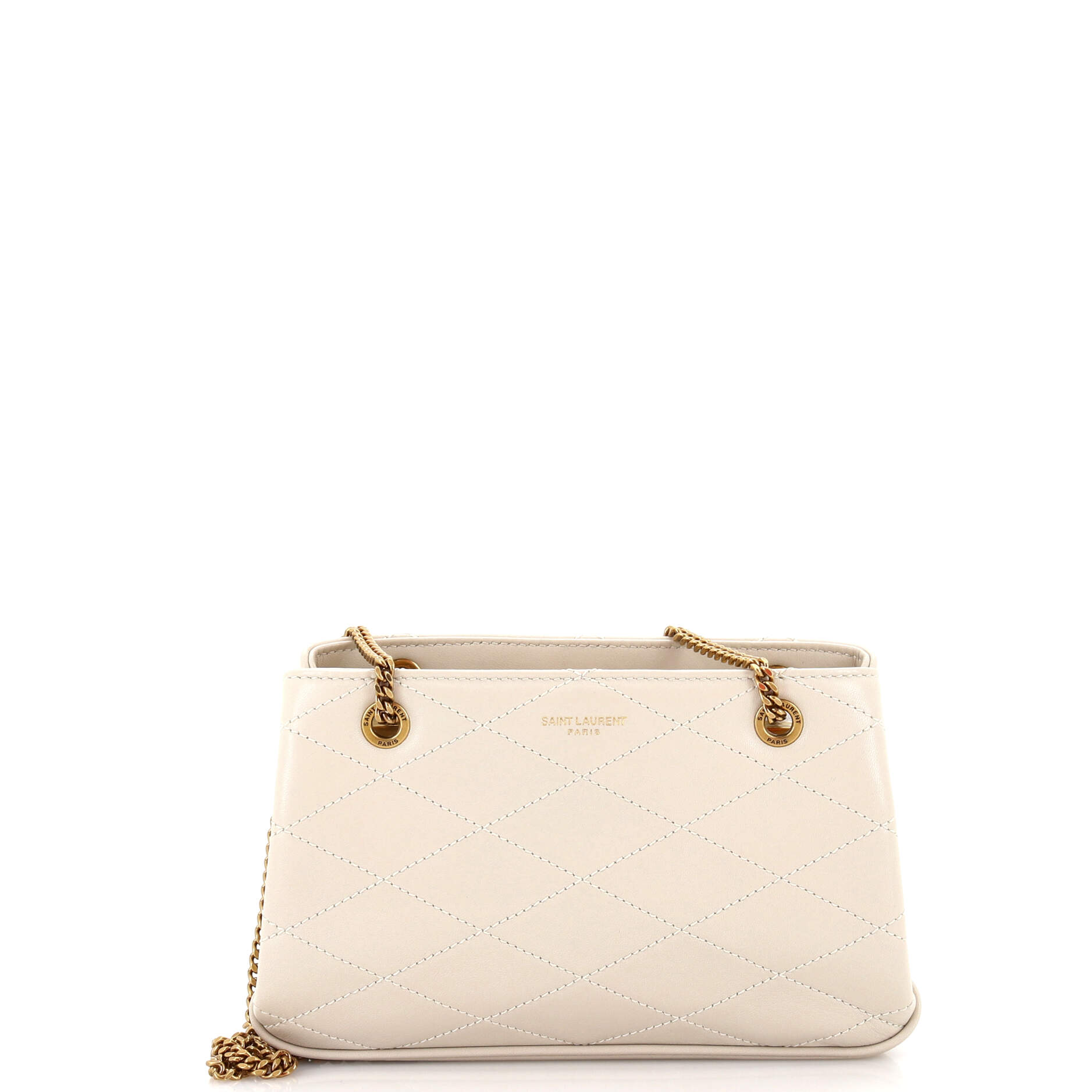 Saint Laurent Melody Chain Shoulder Bag Quilted Leather Small