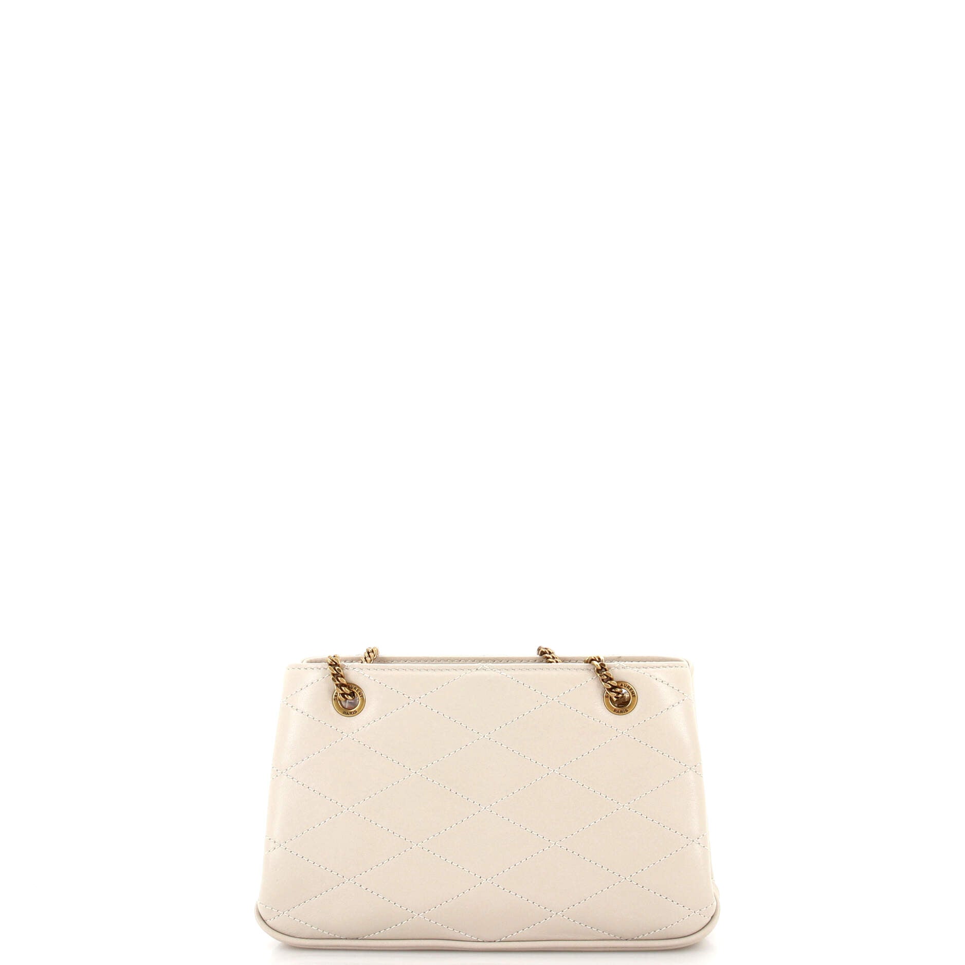 Saint Laurent Melody Chain Shoulder Bag Quilted Leather Small