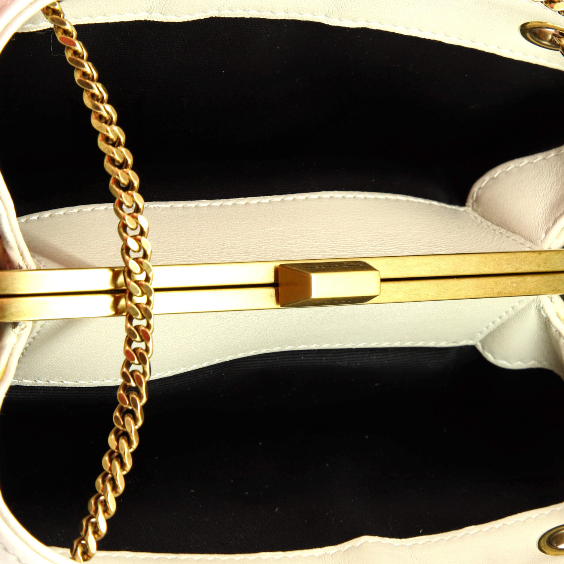 Saint Laurent Melody Chain Shoulder Bag Quilted Leather Small