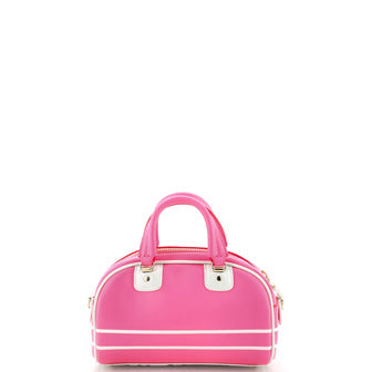 Christian Dior Vibe Zip Bowling Bag Leather Micro