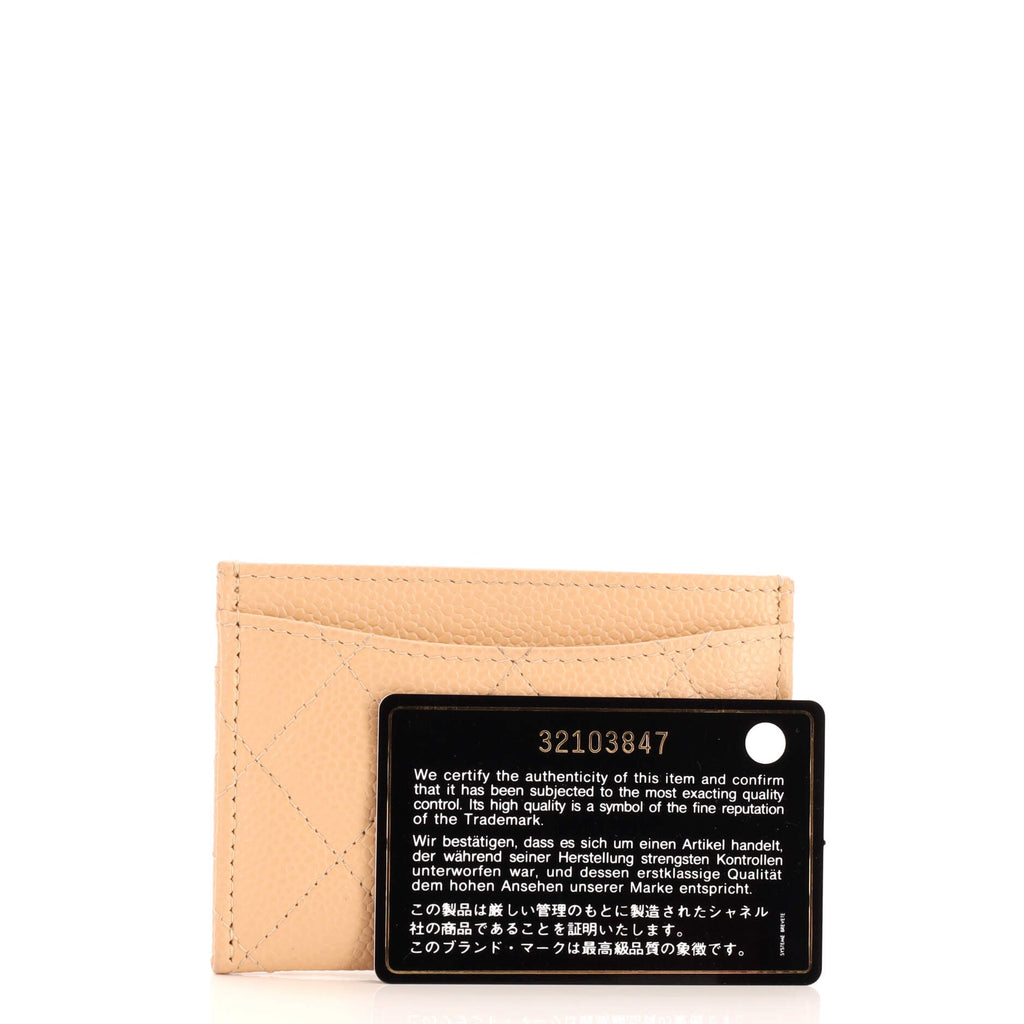 Chanel Classic Card Holder Quilted Caviar