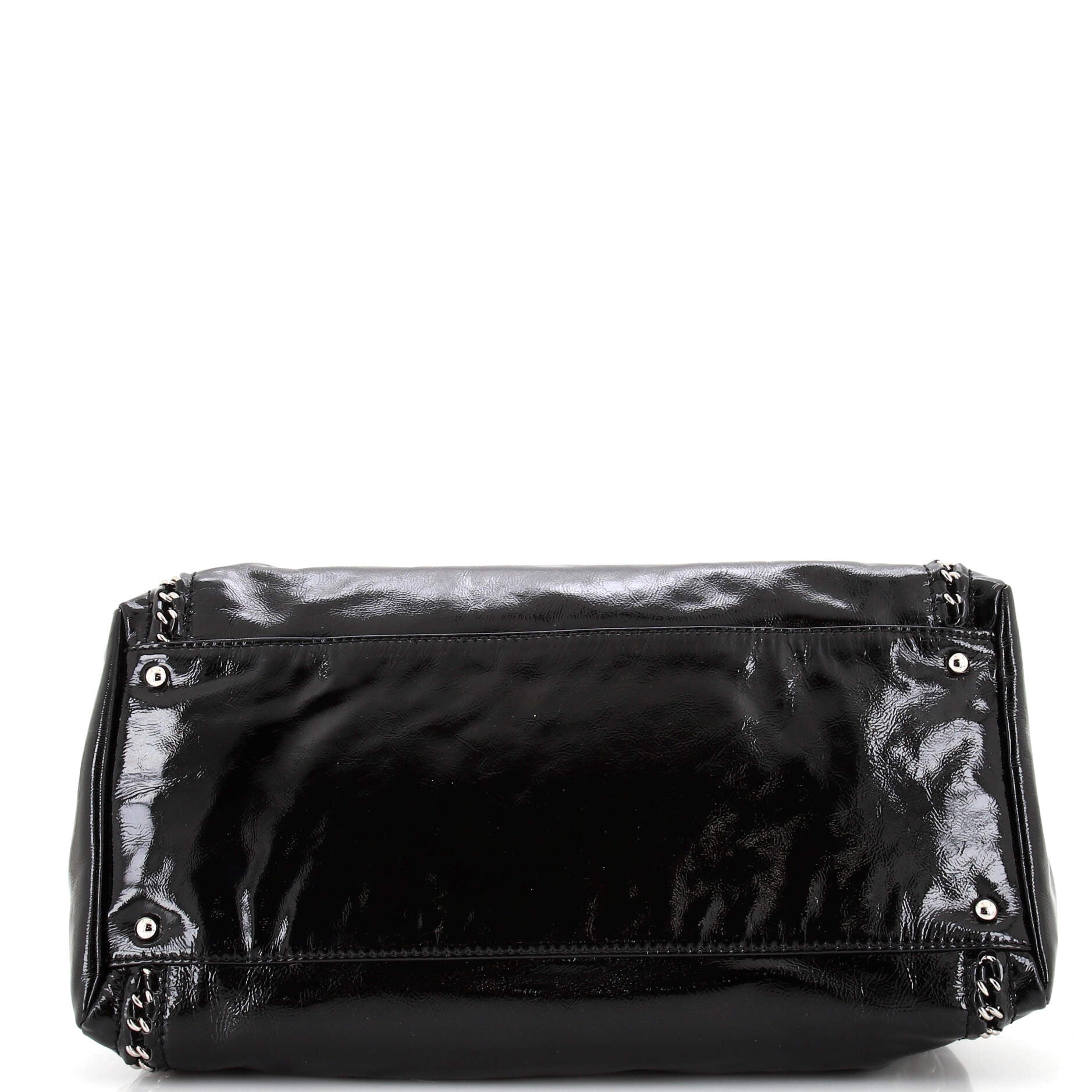 Chanel Luxe Ligne Bowler Bag Patent Large