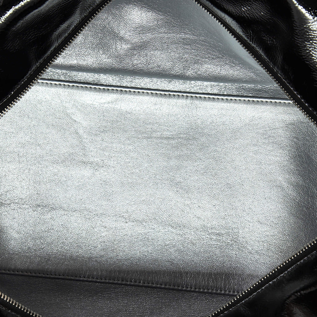 Chanel Luxe Ligne Bowler Bag Patent Large