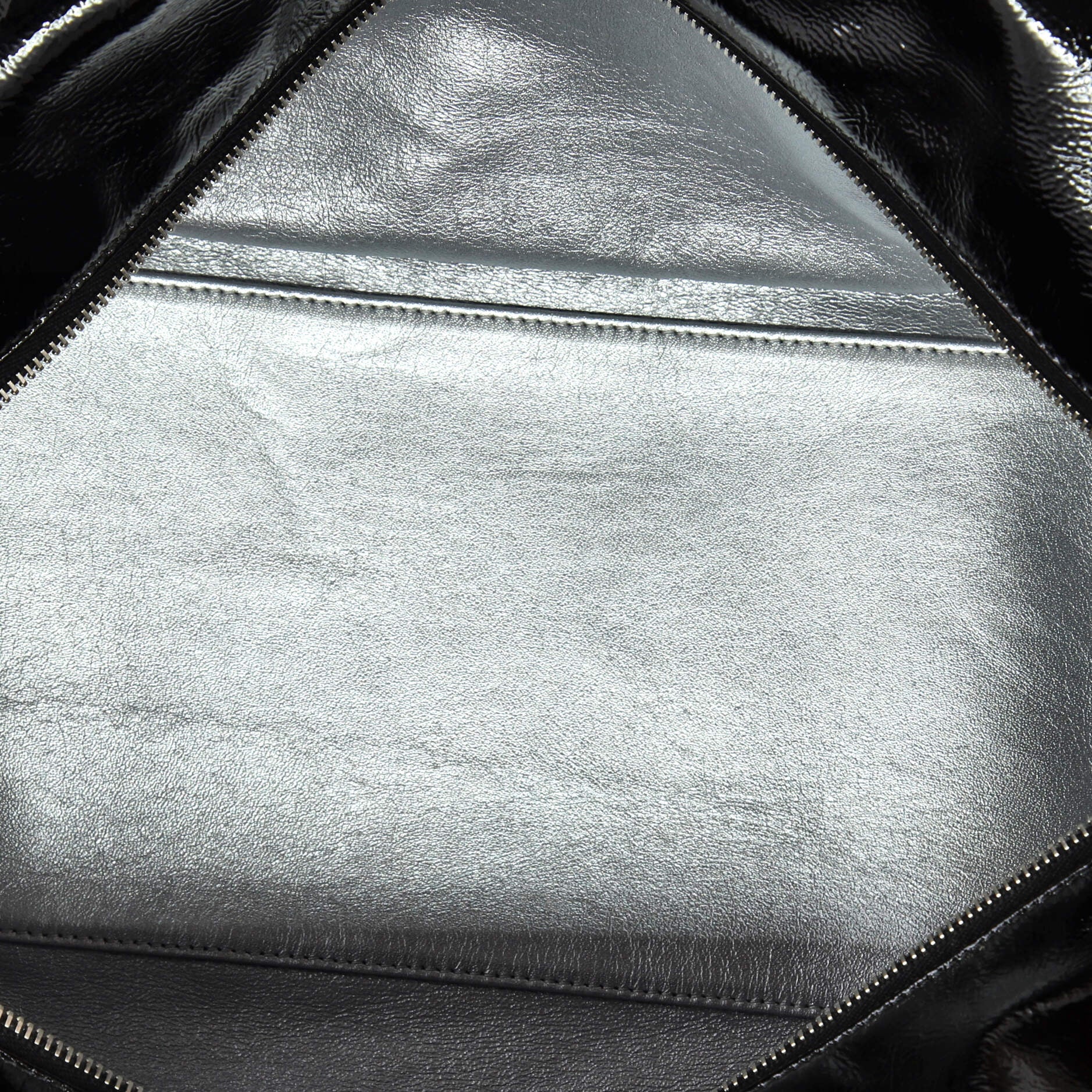 Chanel Luxe Ligne Bowler Bag Patent Large