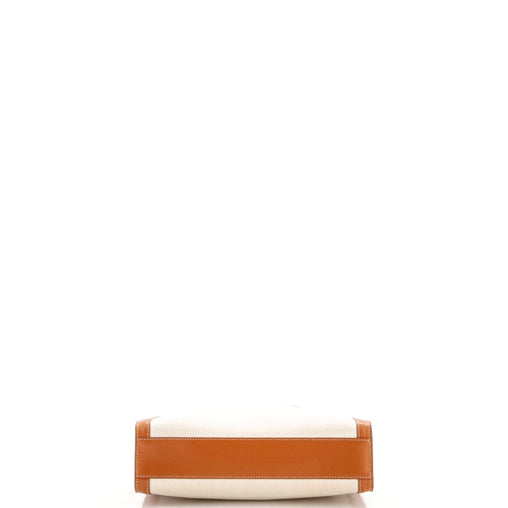 Celine Vertical Cabas Tote Canvas with Leather Small