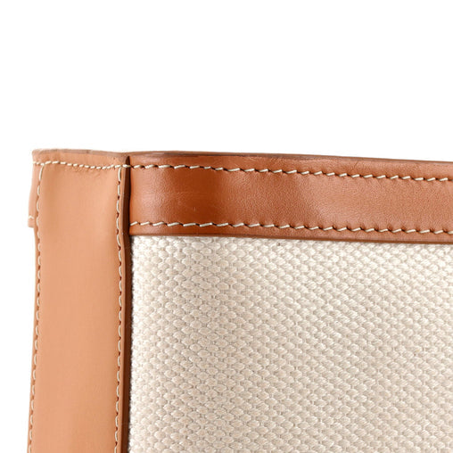 Celine Vertical Cabas Tote Canvas with Leather Small