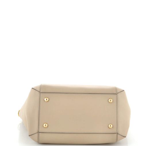 Fendi Karligraphy Chain Bucket Bag Leather Medium