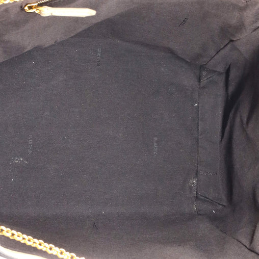 Fendi Karligraphy Chain Bucket Bag Leather Medium