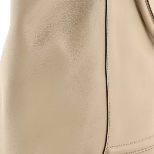 Fendi Karligraphy Chain Bucket Bag Leather Medium