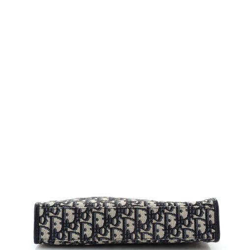 Christian Dior 30 Montaigne Zip Pouch Oblique Canvas Medium