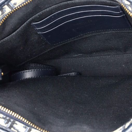 Christian Dior 30 Montaigne Zip Pouch Oblique Canvas Medium