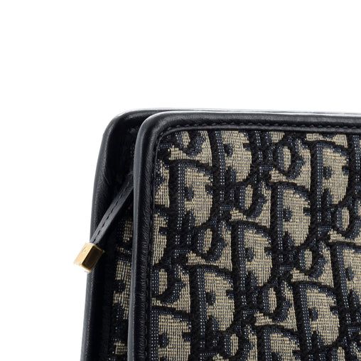 Christian Dior 30 Montaigne Zip Pouch Oblique Canvas Medium