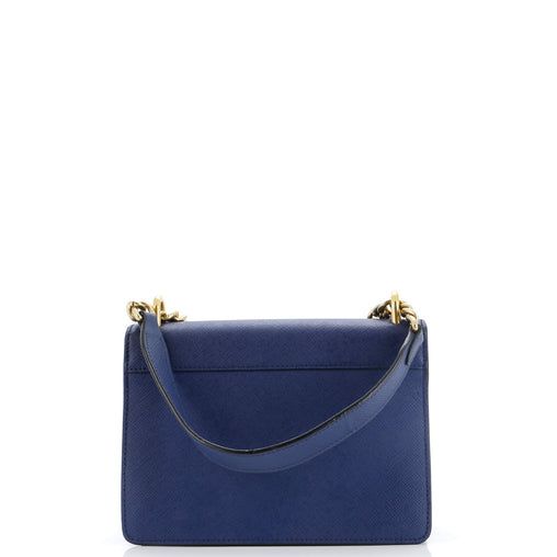 Prada Chain Flap Bag Saffiano Leather Small