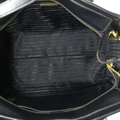 Prada Front Pocket Convertible Tote Glace Calf Small