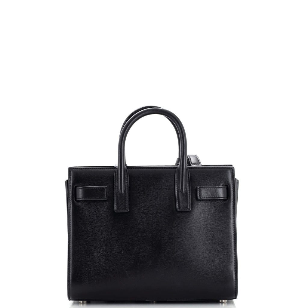 Saint Laurent Sac de Jour Bag Crystal Embellished Leather Nano