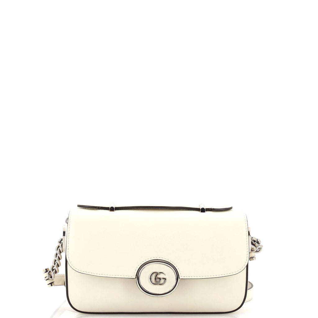 Gucci Petite GG Flap Shoulder Bag Leather Small