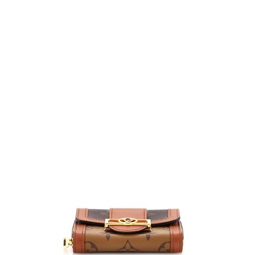 Louis Vuitton Dauphine Chain Wallet Reverse Monogram Canvas Small