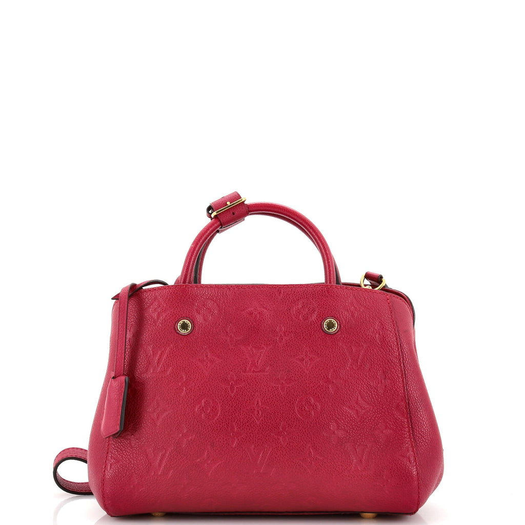 Louis Vuitton Montaigne Handbag Monogram Empreinte Leather BB