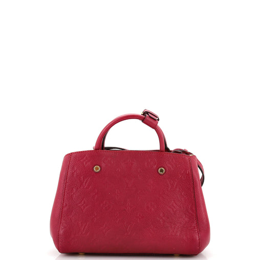 Louis Vuitton Montaigne Handbag Monogram Empreinte Leather BB
