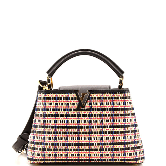Louis Vuitton Capucines Bag Woven Raffia and Leather BB