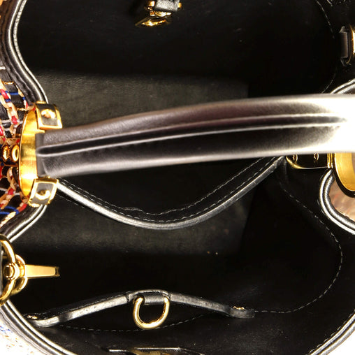 Louis Vuitton Capucines Bag Woven Raffia and Leather BB