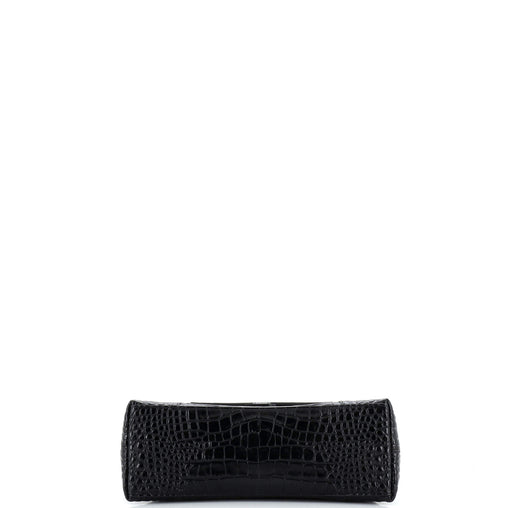 Balenciaga Downtown S Chain-Handle Shoulder Bag Crocodile Embossed Leather Small