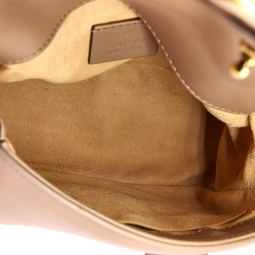 Gucci GG Marmont Top Handle Flap Bag Matelasse Leather Mini