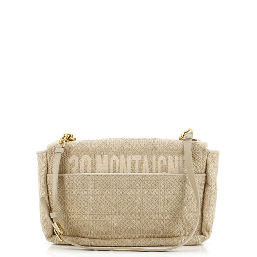 Christian Dior Caro Bag Cannage Quilt Canvas Medium