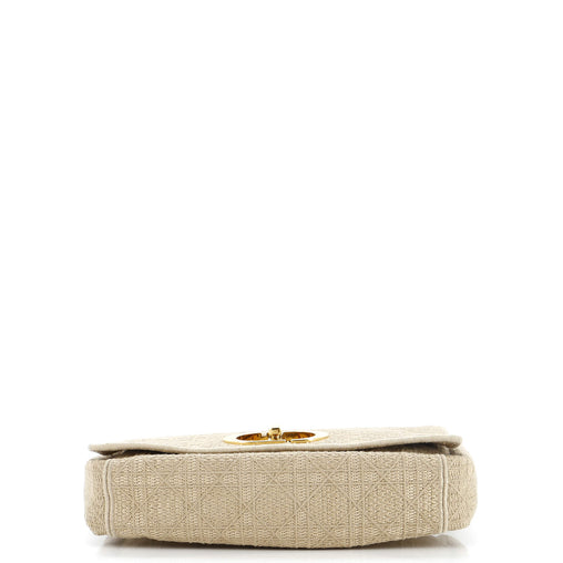 Christian Dior Caro Bag Cannage Quilt Canvas Medium