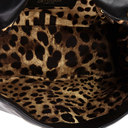 Dolce & Gabbana Devotion Soft Flap Shoulder Bag Leather Large