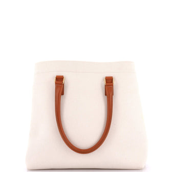 Celine Horizontal Cabas Tote Canvas with Leather Small