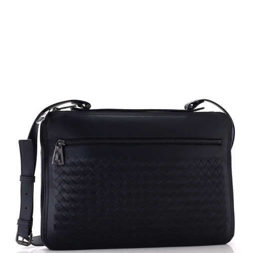 Bottega Veneta Slim Zip Around Briefcase Intrecciato Nappa