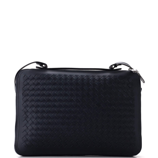 Bottega Veneta Slim Zip Around Briefcase Intrecciato Nappa