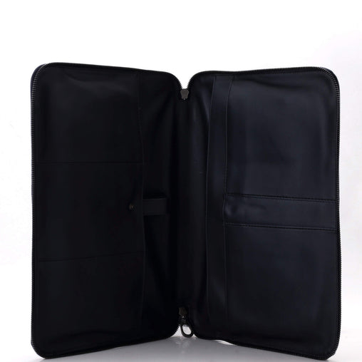 Bottega Veneta Slim Zip Around Briefcase Intrecciato Nappa